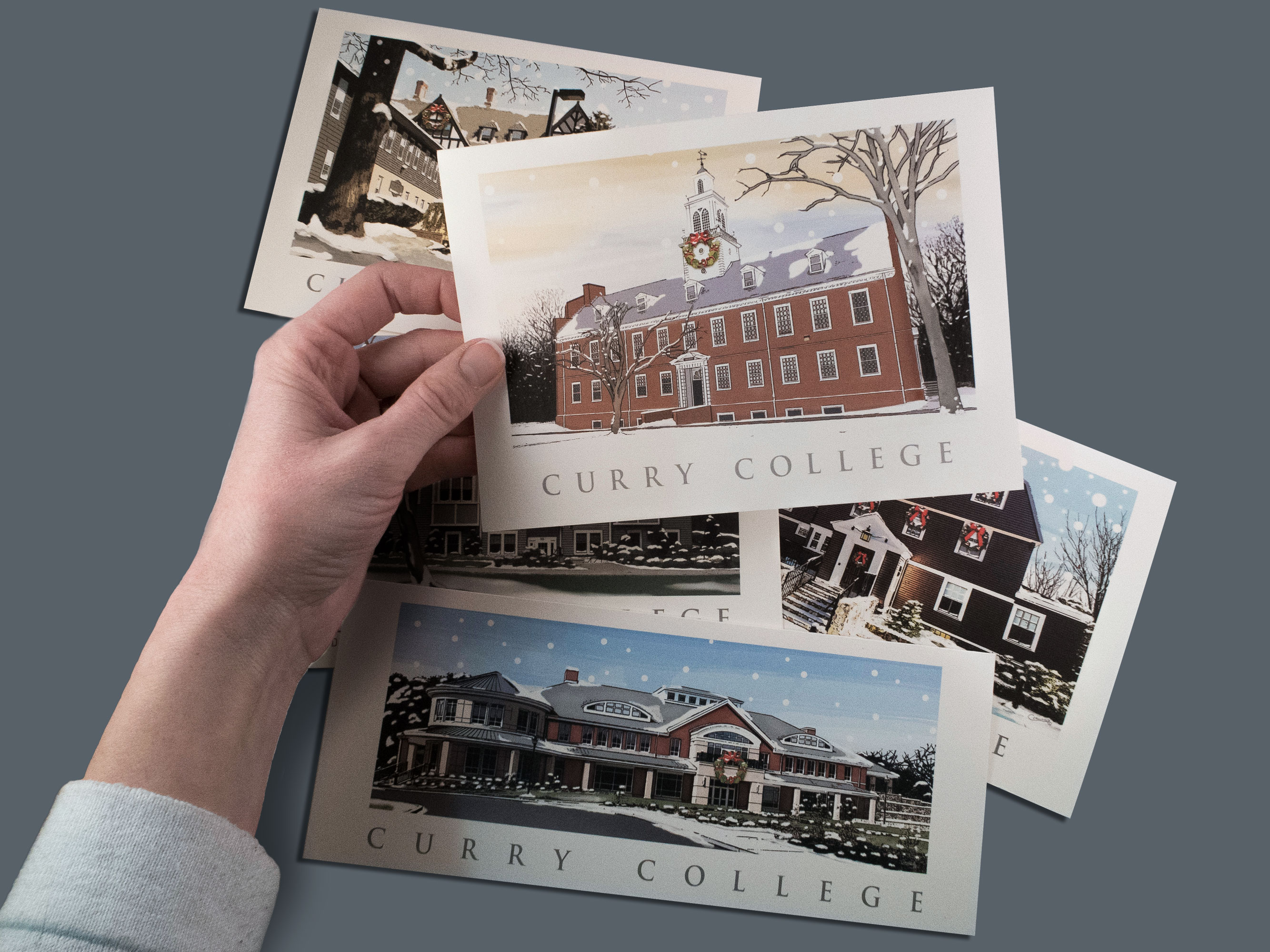 Curry College Holiday Card Set